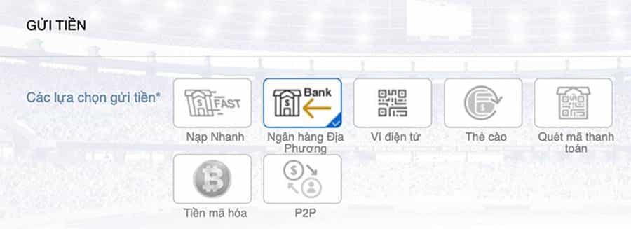 Nạp rút tiền nhanh chóng bằng cả tiền fiat và crypto