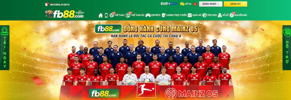 Nhà cái FB88 trở thành đối tác cá cược tại châu Á của Mainz 05