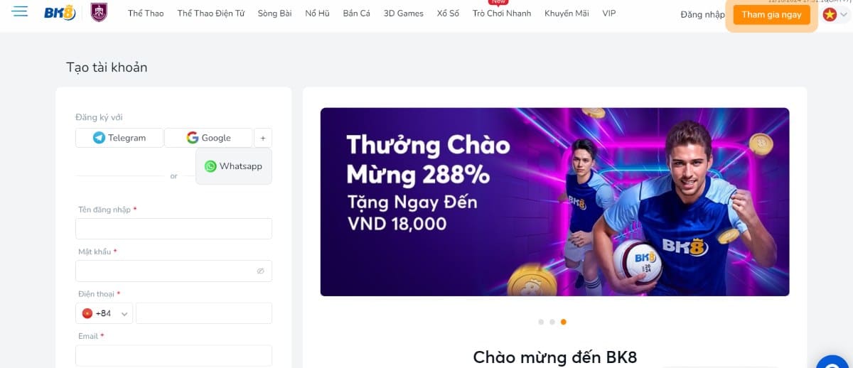 Mở tài khoản để chơi Roulette online tại nhà cái